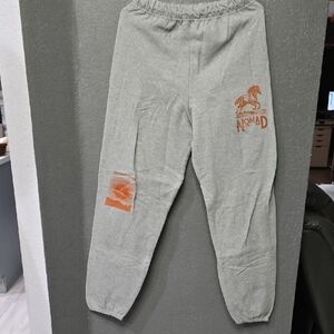 Nomad Kids Light Gray Joggers with Orange Details